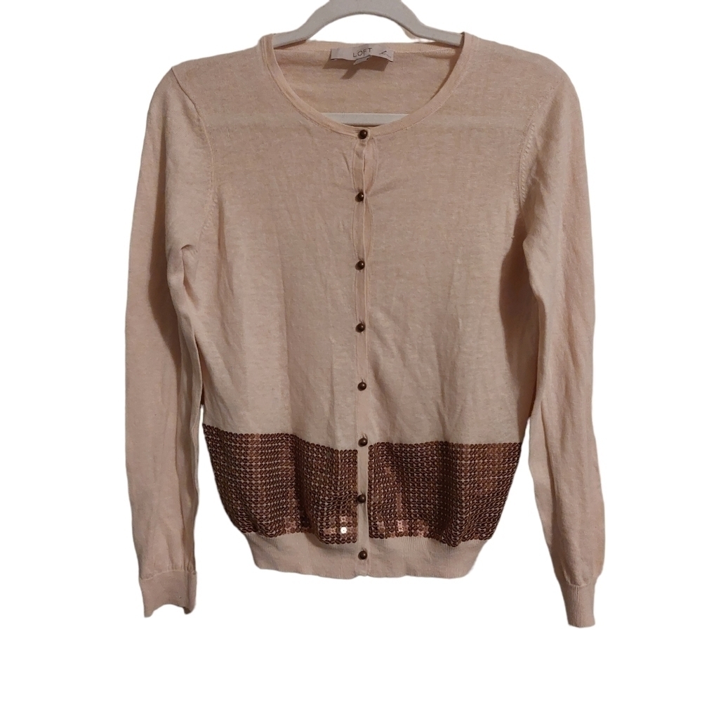 LOFT LADIES LONG SLEEVE CARDIGAN SWEATER- LP